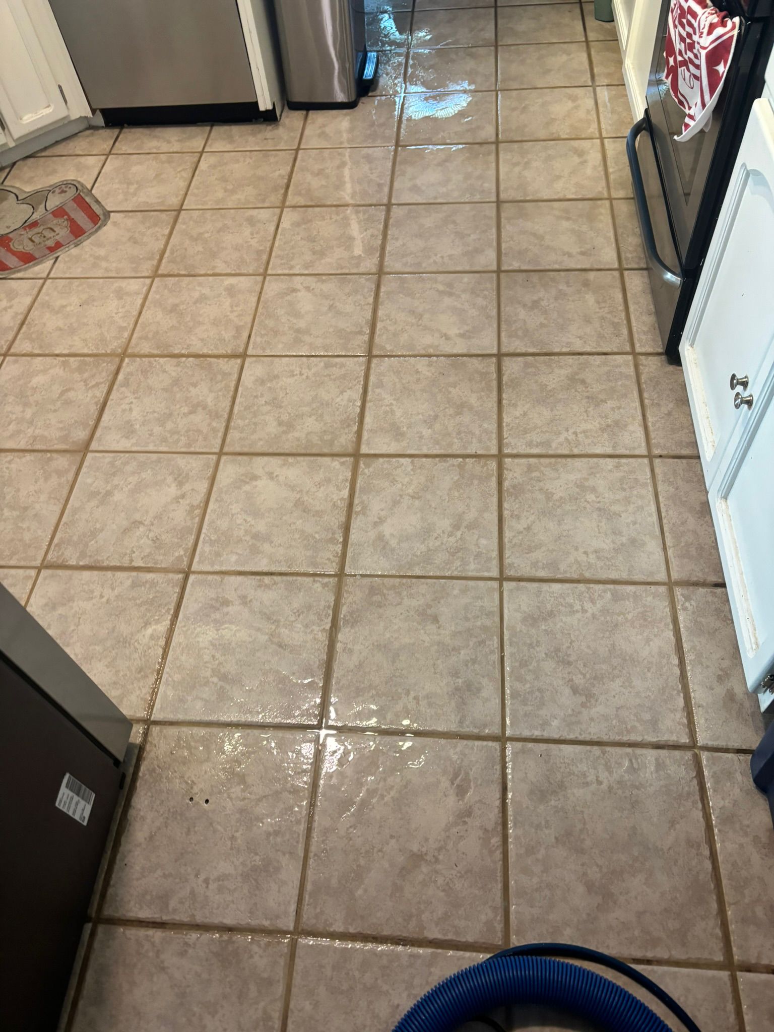 Kitchen tile and grout cleaning in Las Cruces NM – removing grease and buildup from kitchen floor tile